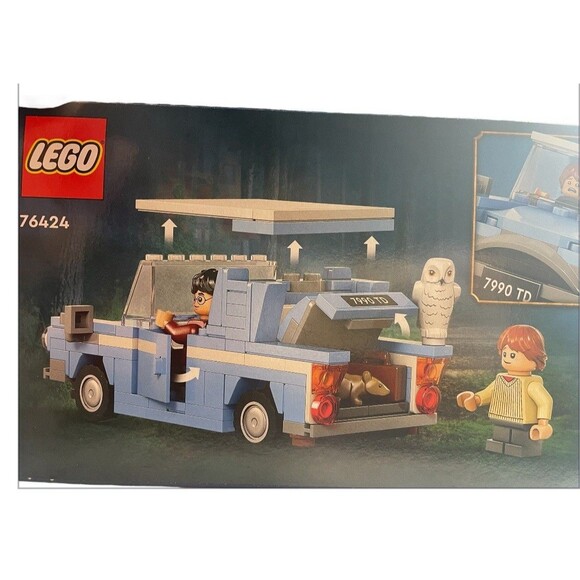 LEGO Harry Potter Flying Ford Anglia Car With 2 Minifigures + Owl & Rat NEW - Picture 6 of 7